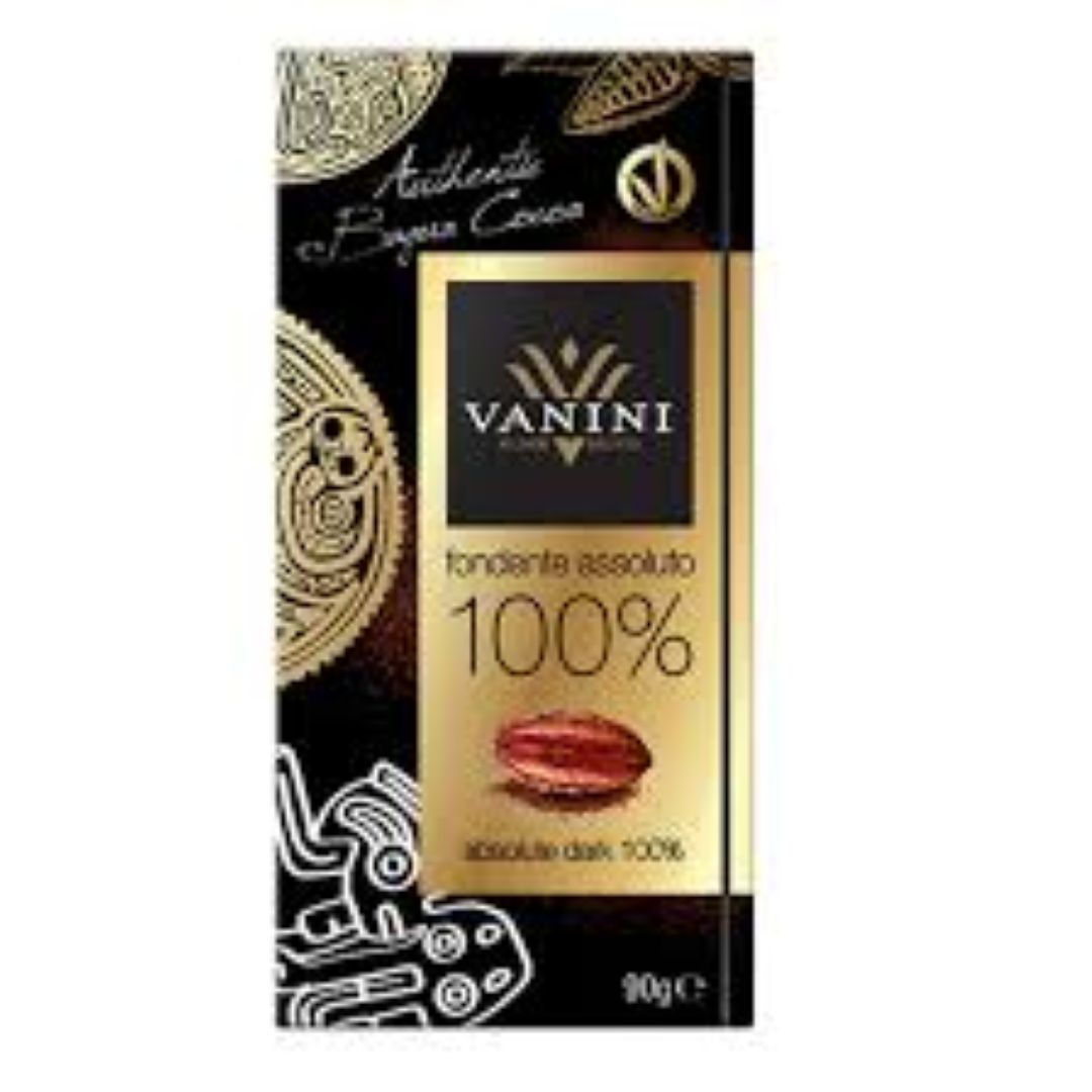VANINI 100% ABSOLUTE DARK CHOCOLATE 90G